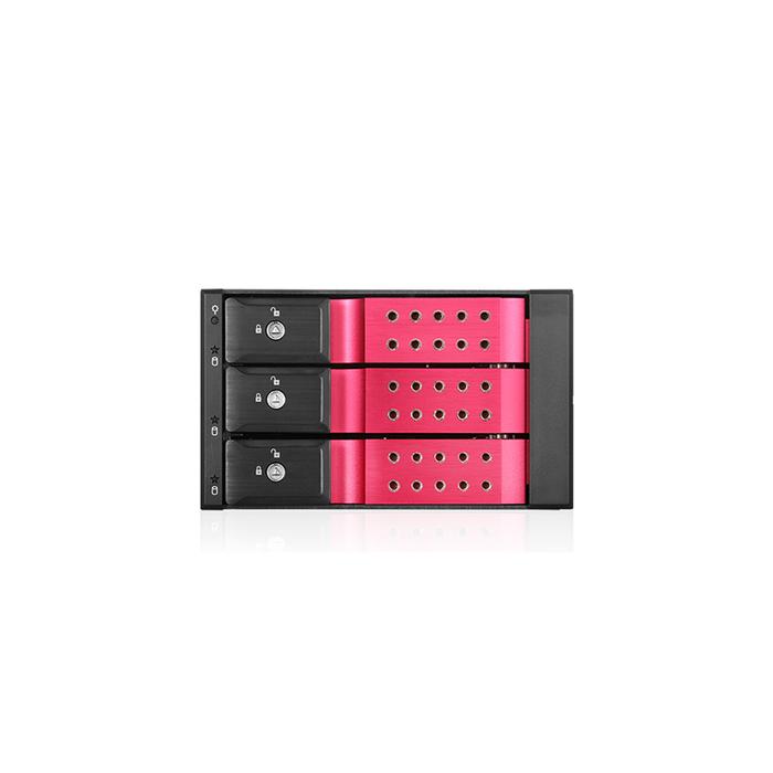 iStarUSA BPN-DE230SS-RED  Trayless 2x5.25" to 3x 3.5" SAS SATA 6 Gbps HDD Hot-swap Rack