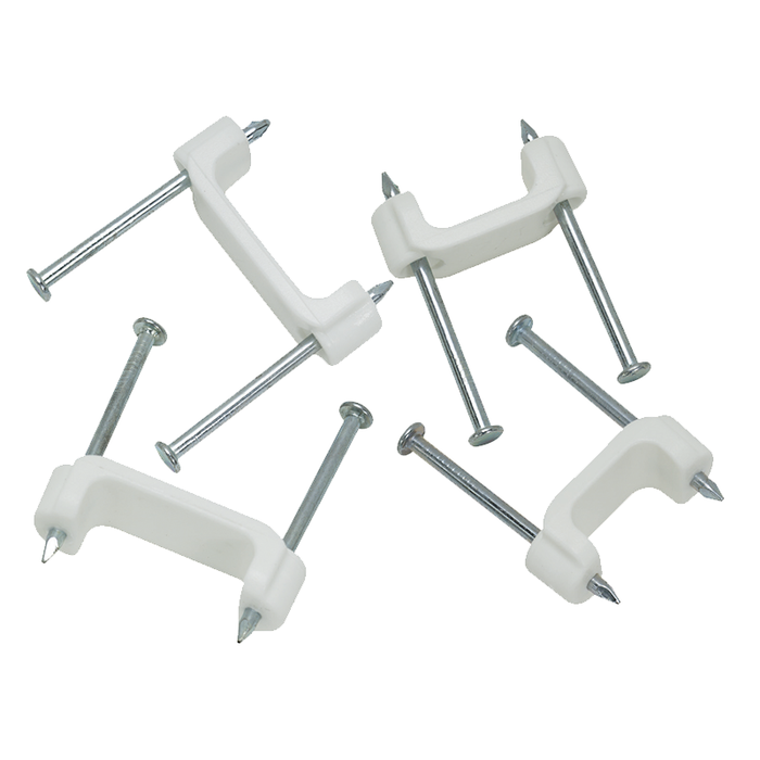 Ideal BPS2-50 Staple, 1/2", Plastic Insulated, Standard, White, 50/Bag