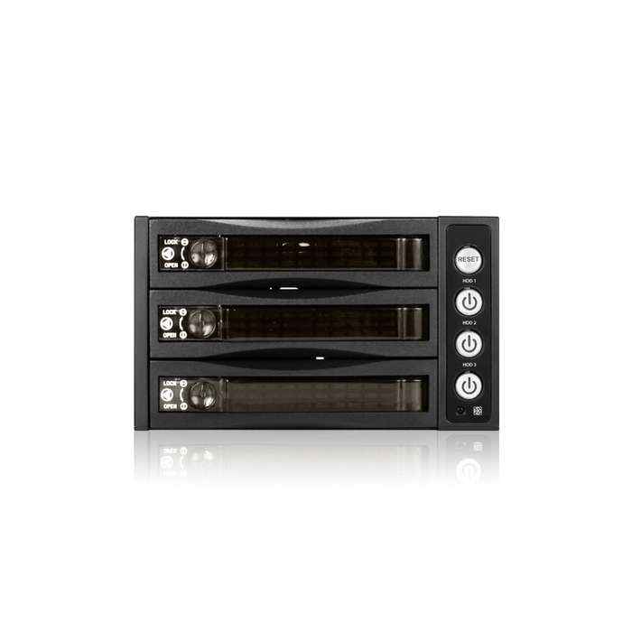 iStarUSA BPU-230SATA-BPL  2x 5.25" to 3x 3.5" 2.5" SAS SATA 6 Gbps HDD SSD Hot-swap Rack