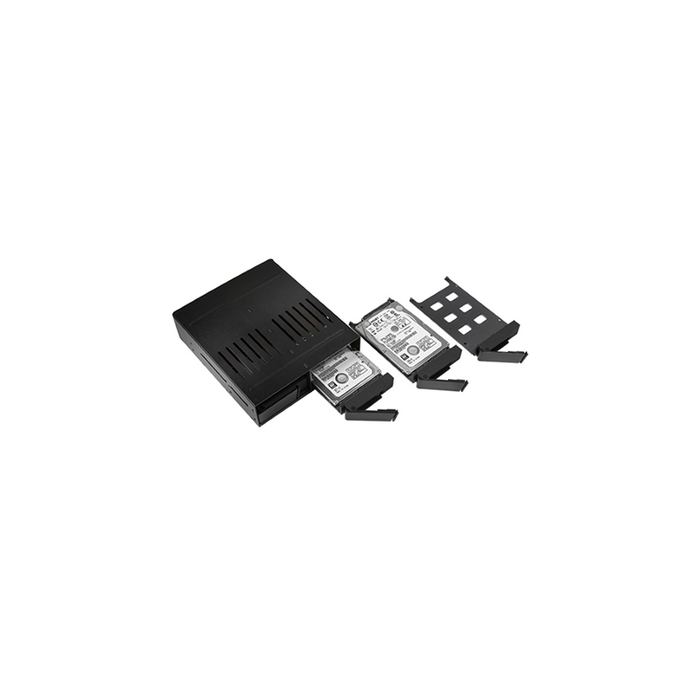 iStarUSA BPX-124-SA  5.25" to 4x 2.5" SATA 6 Gbps HDD SSD Hot-swap Rack