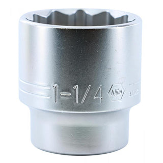 Wiha Tools 33823 12 Point, 1/2 Inch Drive Standard Socket, 1-1/4 Inch