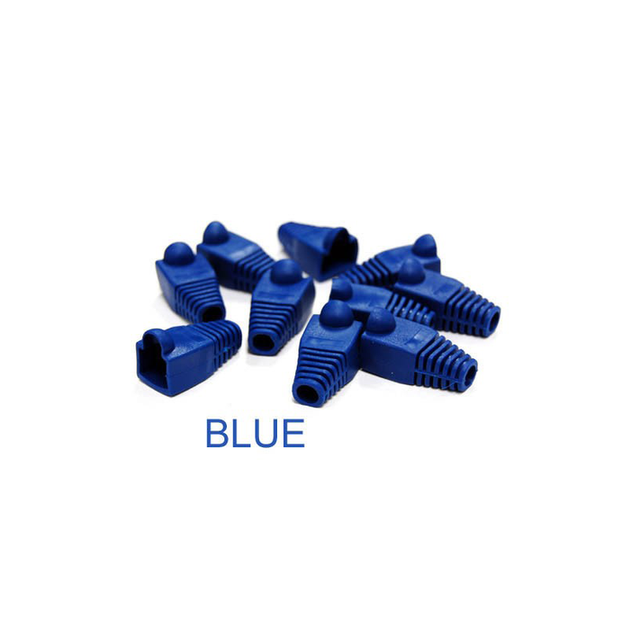 Bytecc C6BOOT-B Blue Colored Snagless Boots for RJ45 (50pcs Bag)