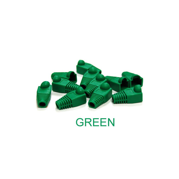 Bytecc C6BOOT-G Green Colored Snagless Boots for RJ45 (50pcs Bag)