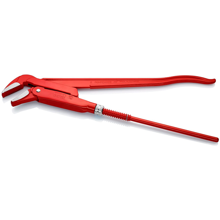 Knipex 83 20 020 Swedish Pattern 45° Pipe Wrench, 570 mm