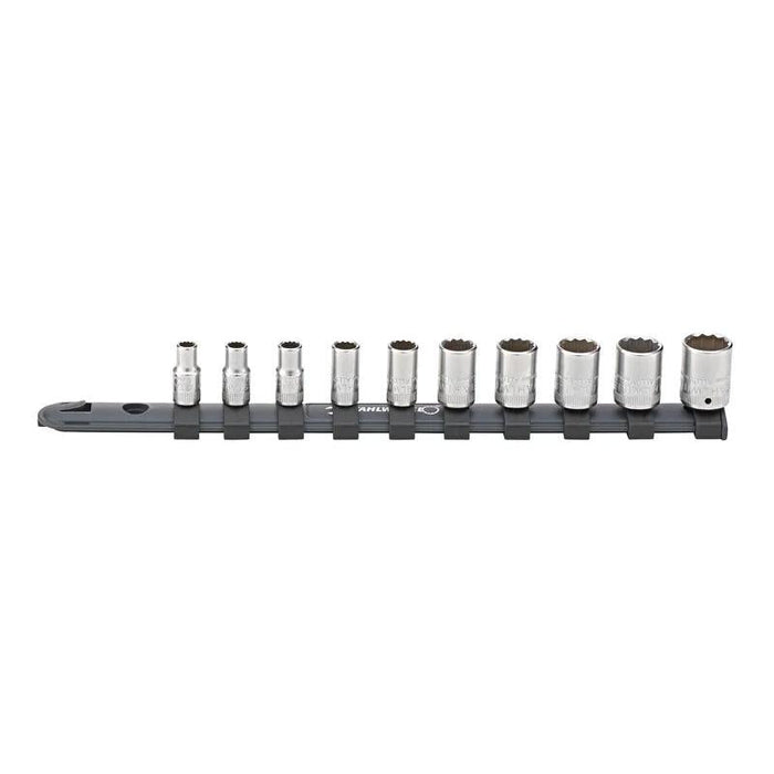 Stahlwille 96051010 Socket Spanner Set On Clip Rail 1/4 Inch, 10 Pcs