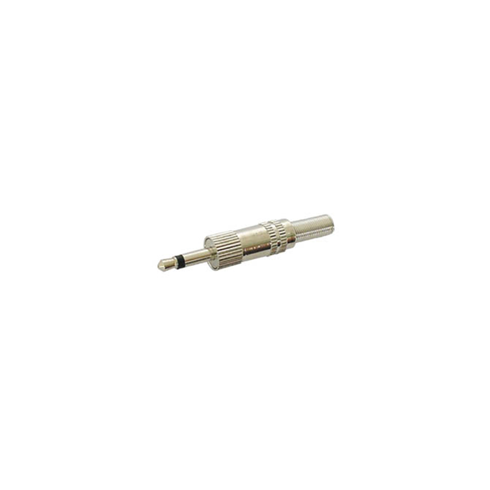 Velleman CA003 1/8" Mono Plug with Strain Relief, Nickel