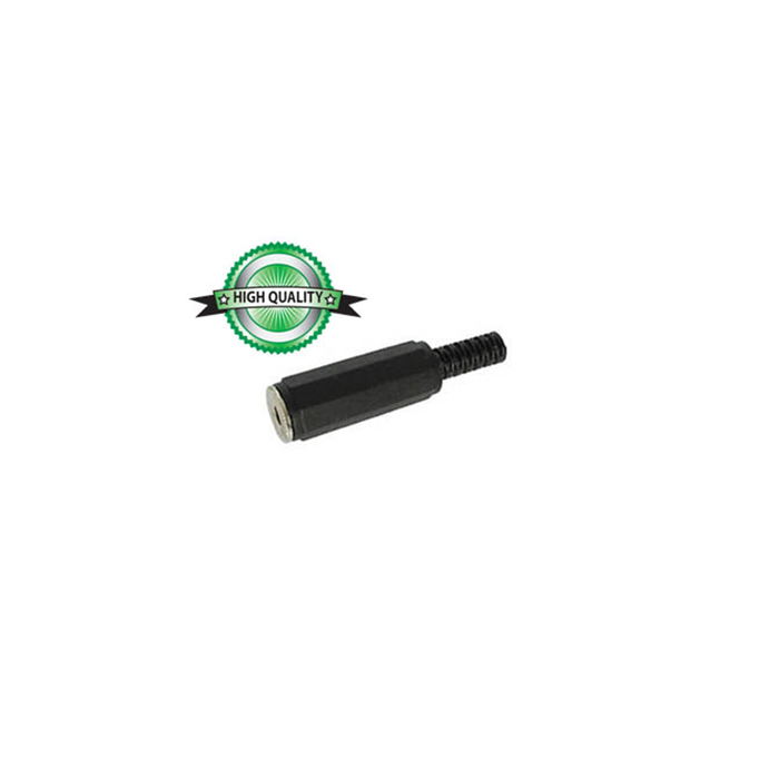 Velleman CA010: 1/8 in. Stereo Jack with Strain Relief - Black