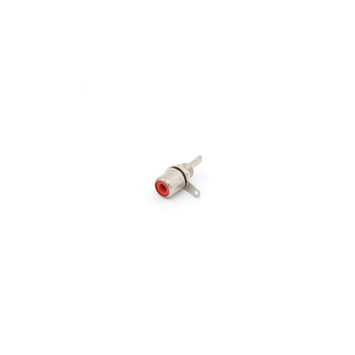 Velleman CA055R Nickel-Plated RCA Panel-Mount Jack, Red Velleman CA055R Nickel-Plated RCA Panel-Mount Jack, Red