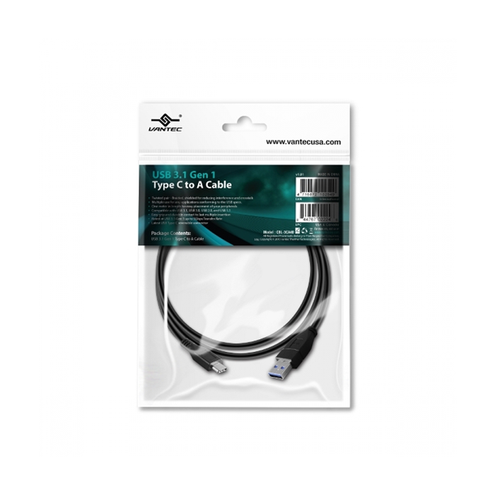 Vantec CBL-3CA40 USB 3.1 Type C to A Cable