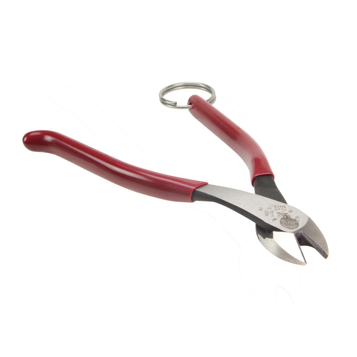 Klein Tools D248-9STT Ironworker's Diagonal-Cutting Pliers, Tether Ring, 8"