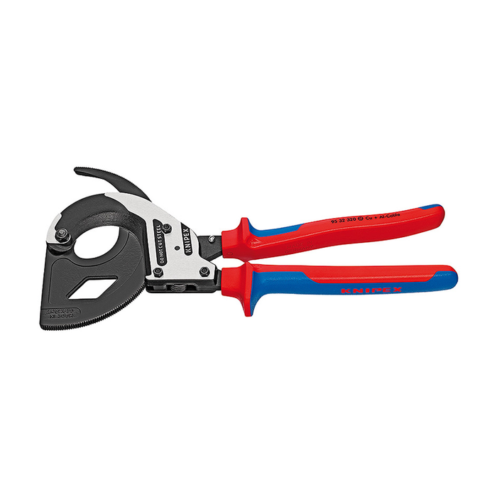 Knipex 95 32 320 Cable Cutters (ratchet principle, 3 stage)