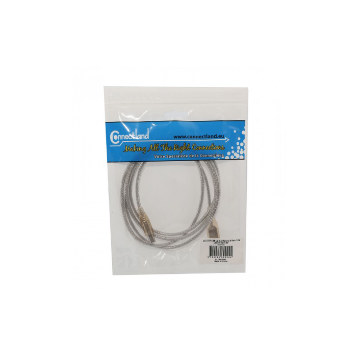 Syba CL-CAB20043 6 ft USB 2.0 Type A Male to Type B Male Cable