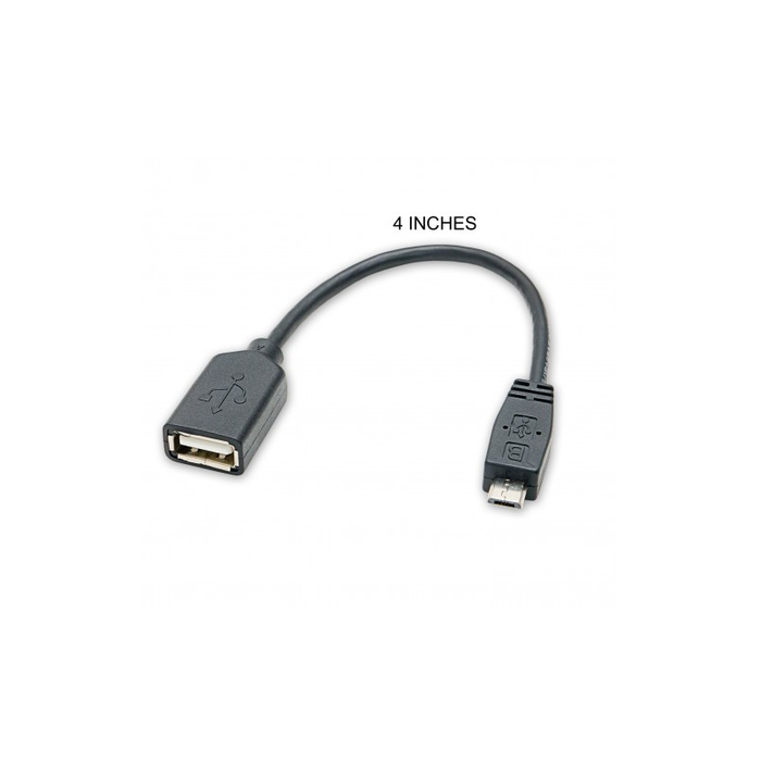 Syba CL-CAB20125 USB 2.0, Female to Micro USB 5-pin male , Black Color, Ideal for Smartphones