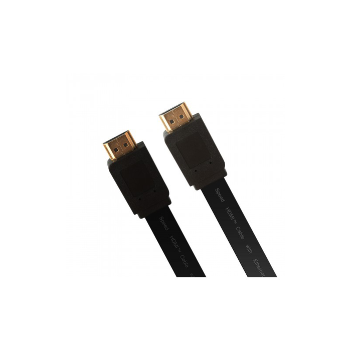 Syba CL-CAB31038 6 ft Male to Male HDMI 1.4 Flat Cable