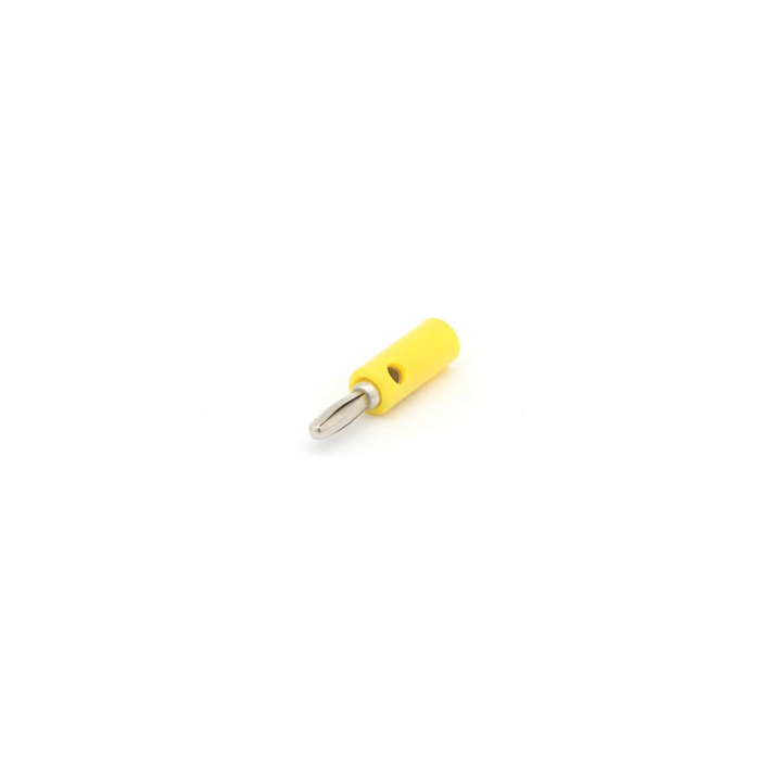Velleman CM2Y Banana Plug Screw Connection Hole - Yellow