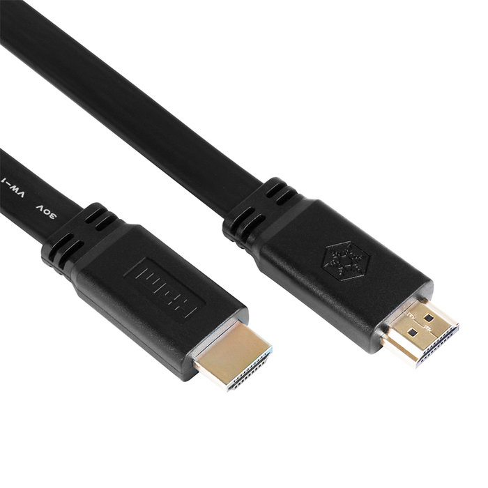 SilverStone CPH02B-3000 High Quality HDMI flat Cable with Ethernet