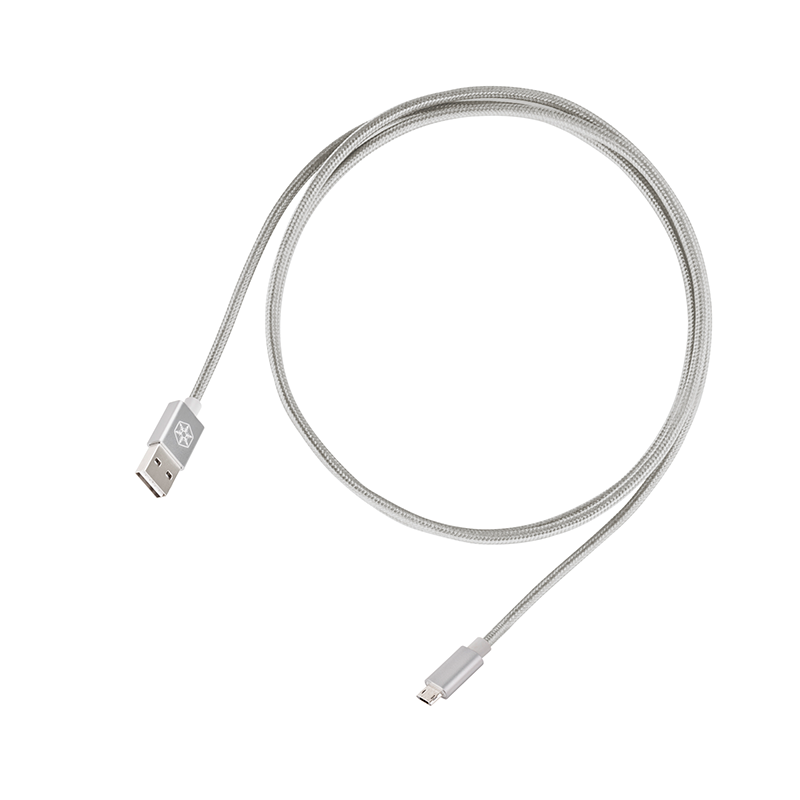 SilverStone CPU01S-1800 Reversible USB-A to Reversible Micro-B cable ...