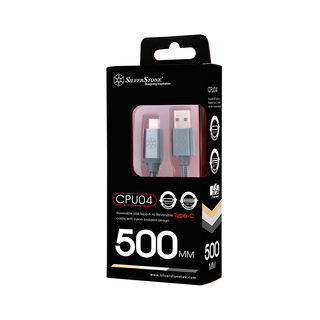 SilverStone CPU04C-1000 Reversible USB-A to USB TYPE-C cable