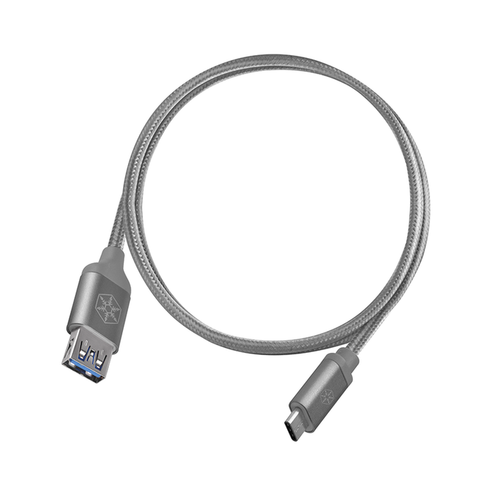 SilverStone CPU05C-500 Reversible USB-C to USB TYPE-A female cable