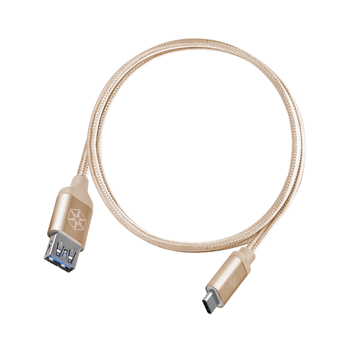SilverStone CPU05G-500 Reversible USB-C to USB TYPE-A female cable