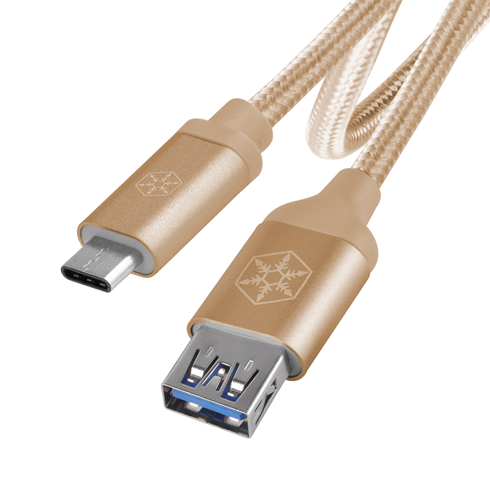 SilverStone CPU05G-500 Reversible USB-C to USB TYPE-A female cable