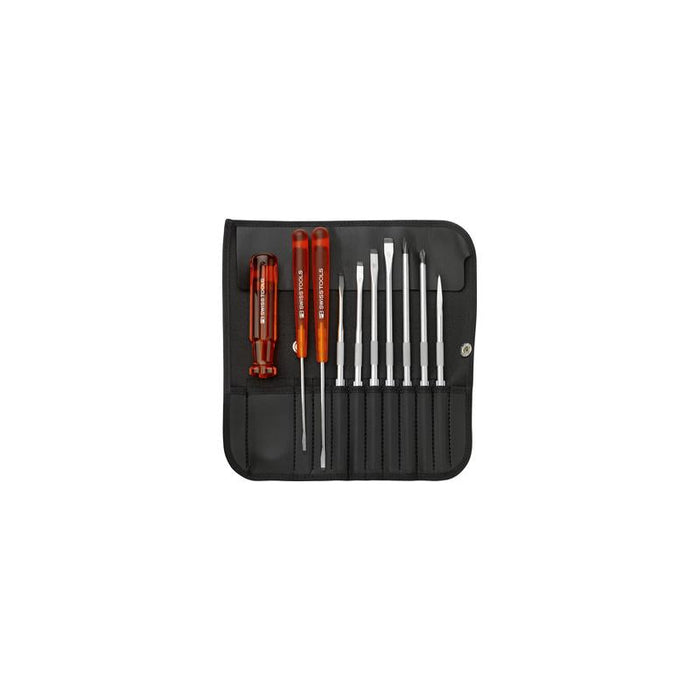 PB Swiss Tools PB 215.CBB Classic screwdriver set with interchangeable blades Slotted, Phillips - 10 Piece