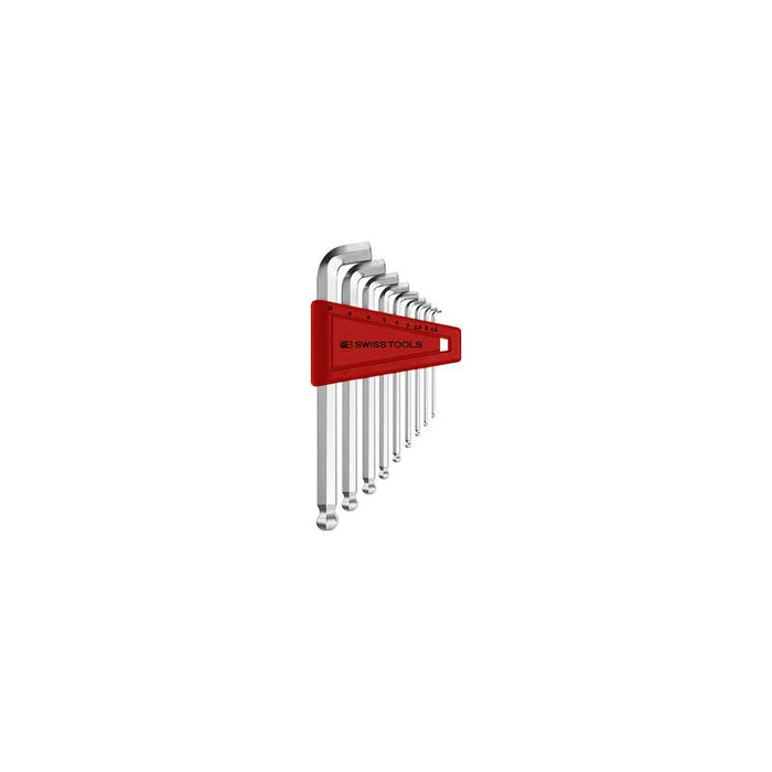 PB Swiss Tools PB 2212.H-10 Hex key wrench set with ball head, 9-Pieces