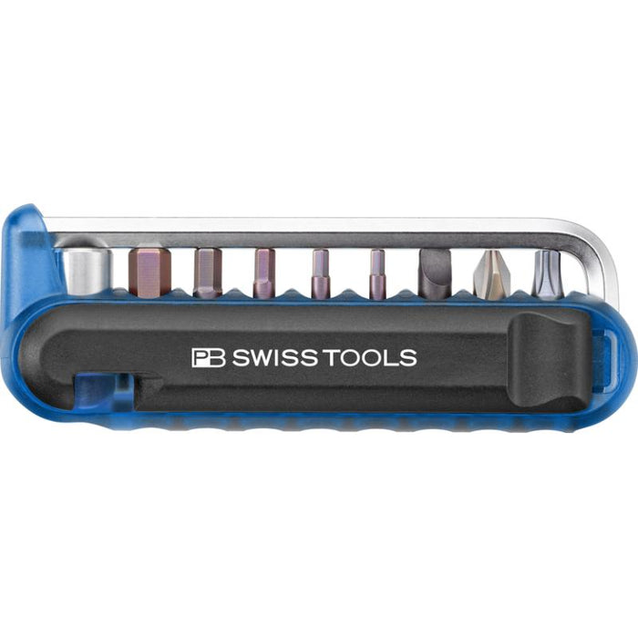 PB Swiss Tools PB 470.Blue CBB BikeTool: Pocket Tool with 9 screwdriving tools and two tire levers