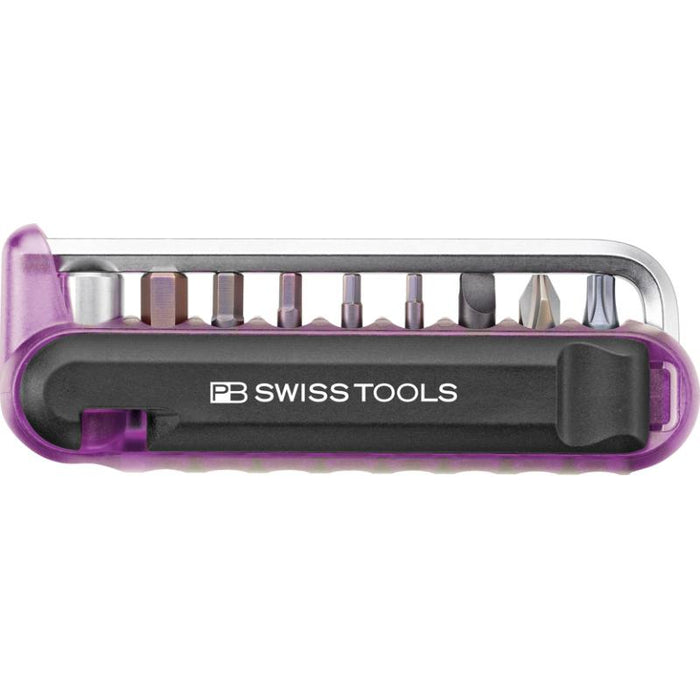 PB Swiss Tools PB 470.Purple CN BikeTool: Pocket Tool With 9 Screwdriving Tools