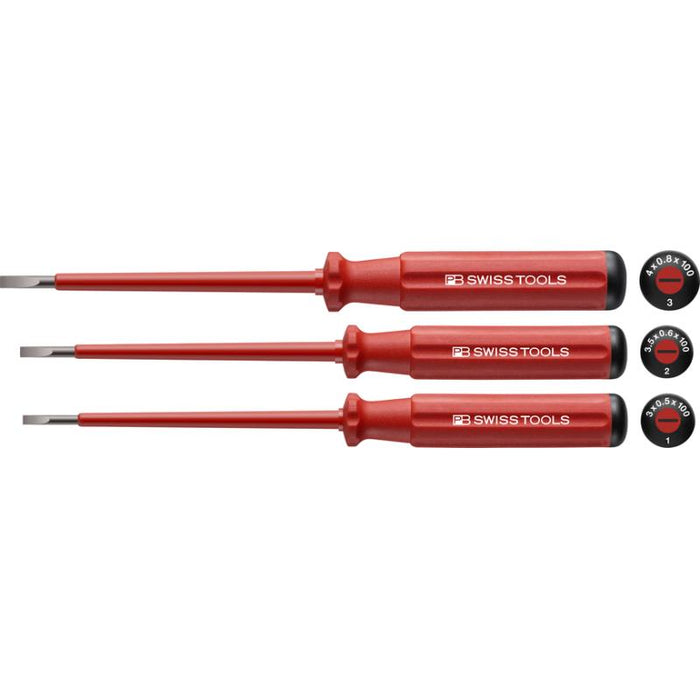 PB Swiss Tools PB 5539.CBB Classic VDE screwdriver set, fully insulated up to 1000 V AC/1500 V DC