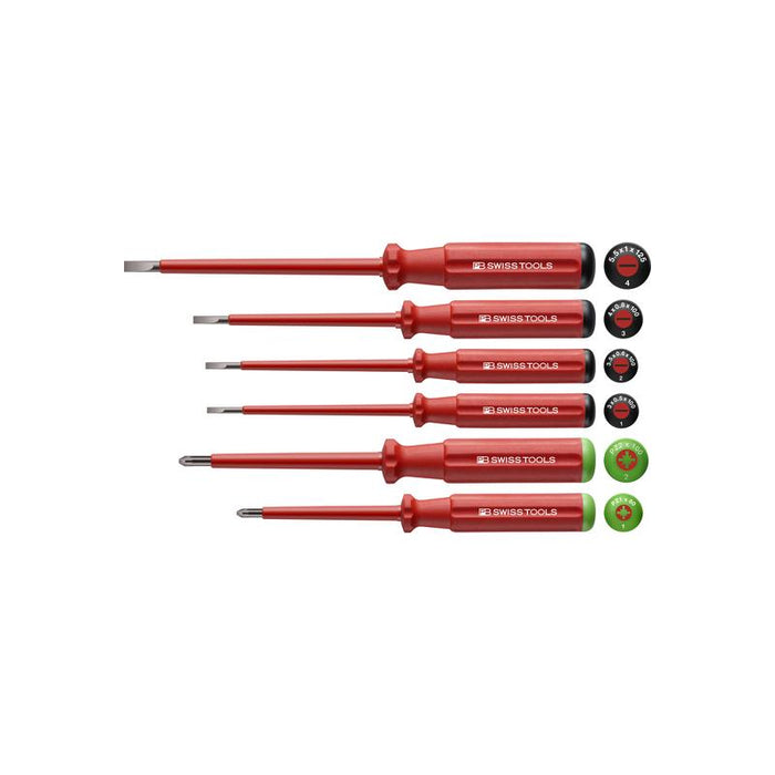 PB Swiss Tools PB 5543.CBB Classic VDE screwdriver set, fully insulated up to 1000 V AC/1500 V DC