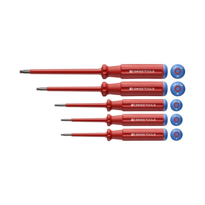 PB Swiss Tools PB 5549.CBB Classic VDE screwdriver set, fully insulated up to 1000 V AC/1500 V DC