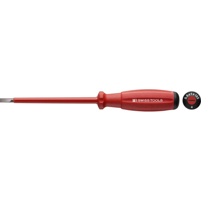 PB Swiss Tools PB 58100.5-150/6.5 SwissGrip VDE Screwdriver, Insulated 6.5 x 150 mm