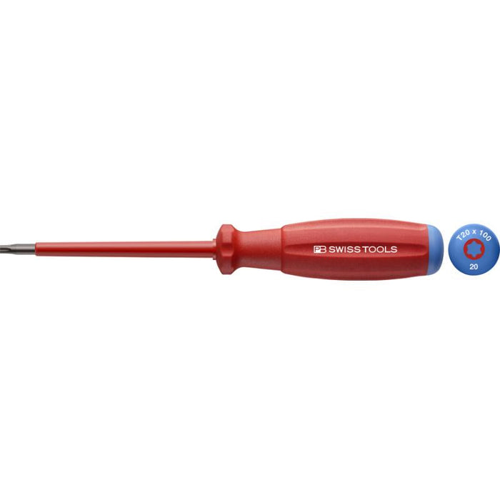 PB Swiss Tools PB 58400.20-100 SwissGrip VDE Screwdriver T20 Insulated
