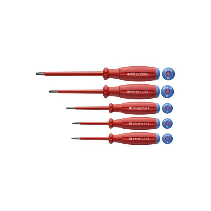 PB Swiss Tools PB 58549.CBB SwissGrip VDE screwdriver set, fully insulated up to 1000 V AC/1500 V DC