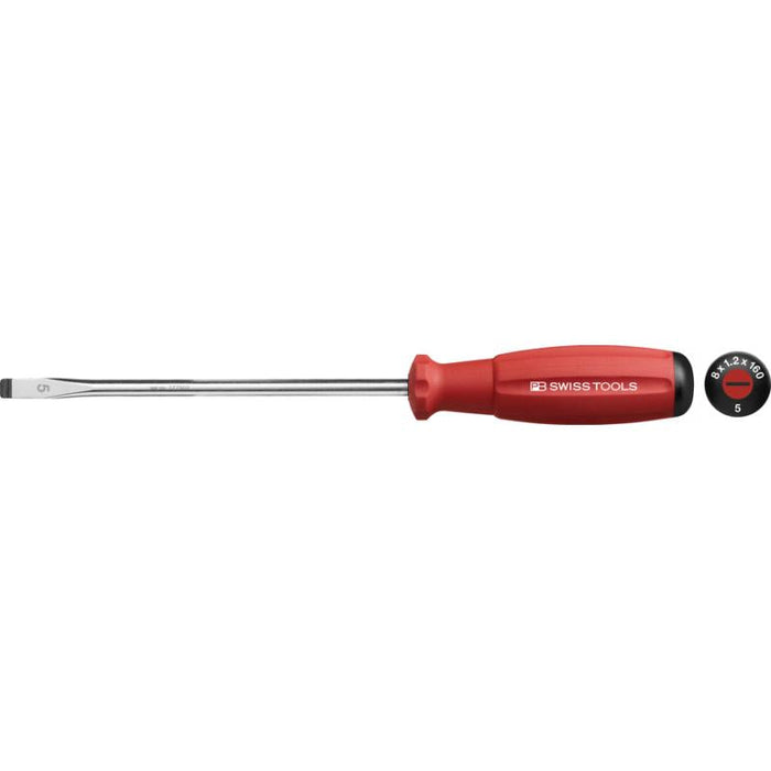 PB Swiss Tools PB 8100.5-160 RE SwissGrip Screwdrivers Slotted, 8 mm
