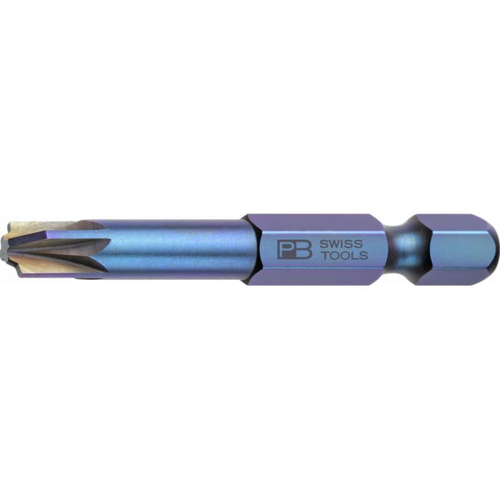 PB Swiss PB E6.180/2 PrecisionBit For Combination Screws Pozidriv/Slotted, PZ2, 50 mm