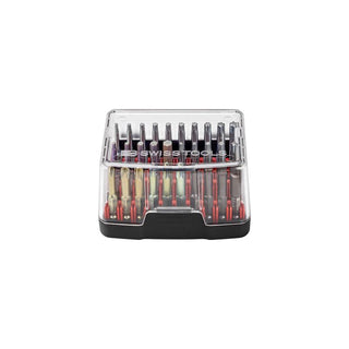 PB Swiss Tools PB E6.990 Precision Bit Set in Practical Bit Box, 30 Pieces