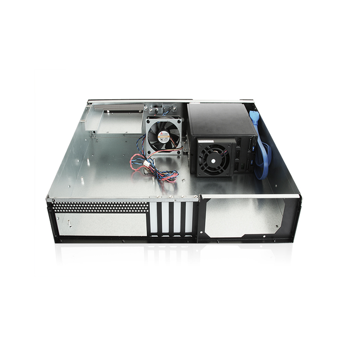 iStarUSA D-230HB-T-SILVER 2U Compact 3x 3.5" Bay Hotswap microATX Chassis