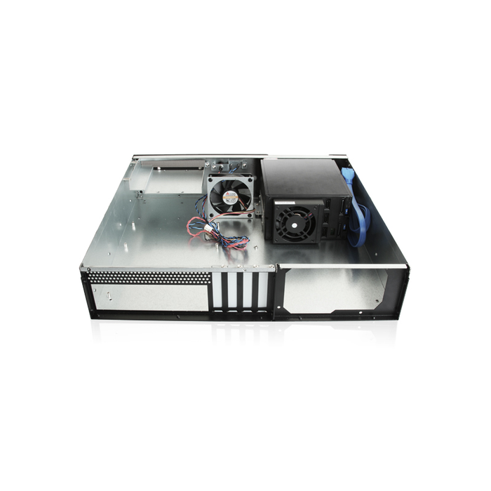iStarUSA D-230HN-T-RED 2U Compact 3x 3.5" Bay Trayless Hotswap microATX Chassis