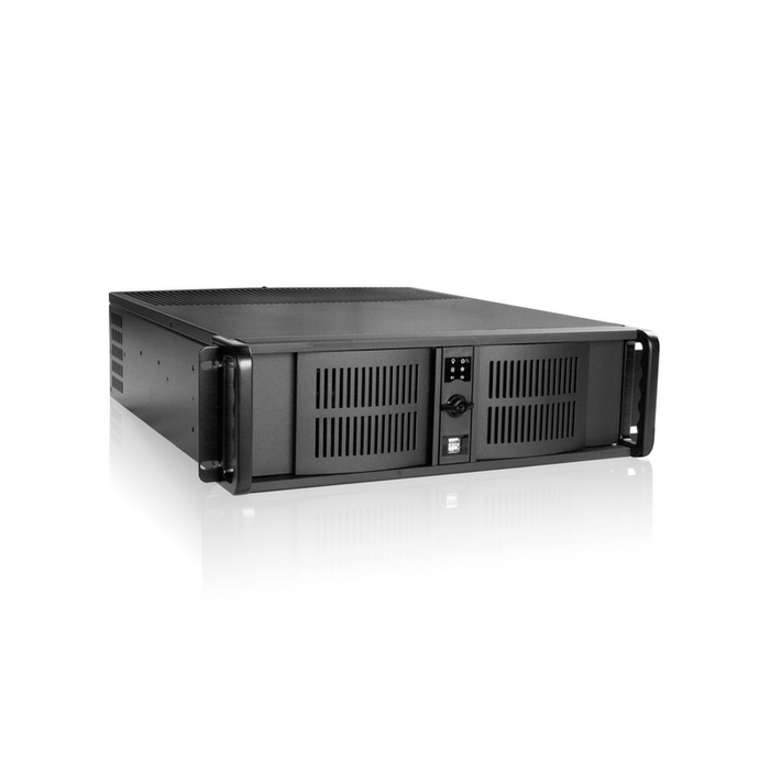 iStarUSA D-300-FS 3U Compact Stylish Rackmount Chassis Front-mounted ATX Power Supply