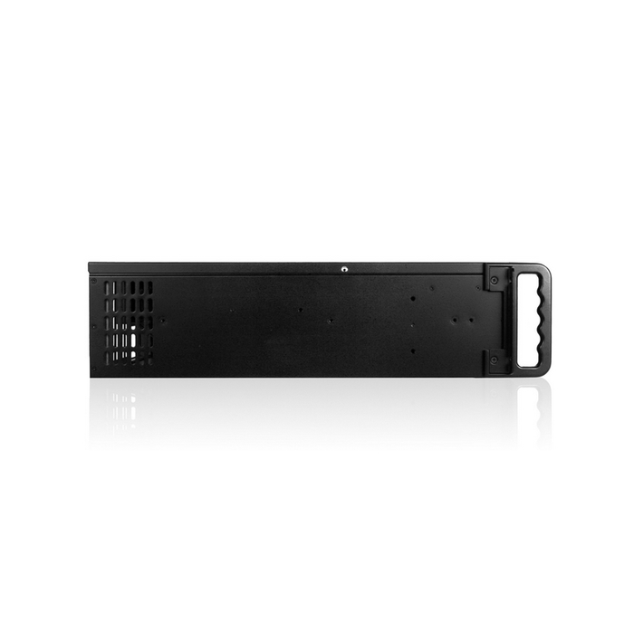 iStarUSA D-300-FS-BLUE 3U Compact Stylish Rackmount Chassis Front-mounted ATX Power Supply
