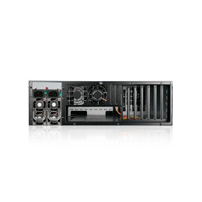 iStarUSA D-300L-75S2UP8G 3U High Performance Rackmount Chassis with 750W Redundant Power Supply