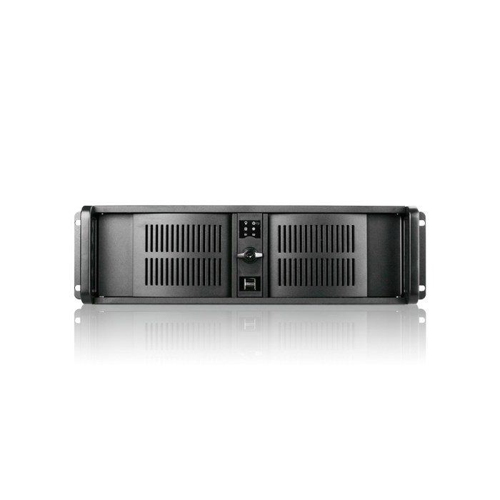 iStarUSA D-300L-80S2UP8 3U High Performance Rackmount Chassis with 800W Redundant Power Supply