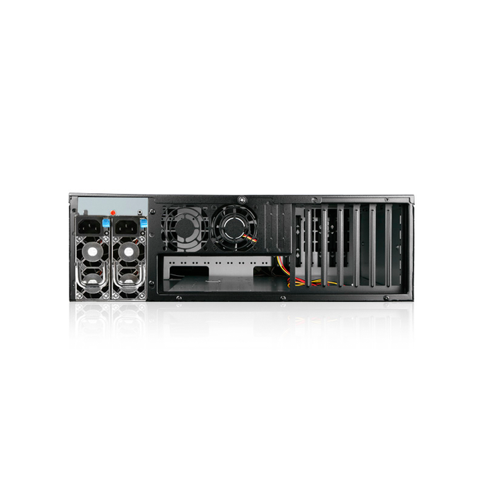iStarUSA D-300L-80S2UP8 3U High Performance Rackmount Chassis with 800W Redundant Power Supply