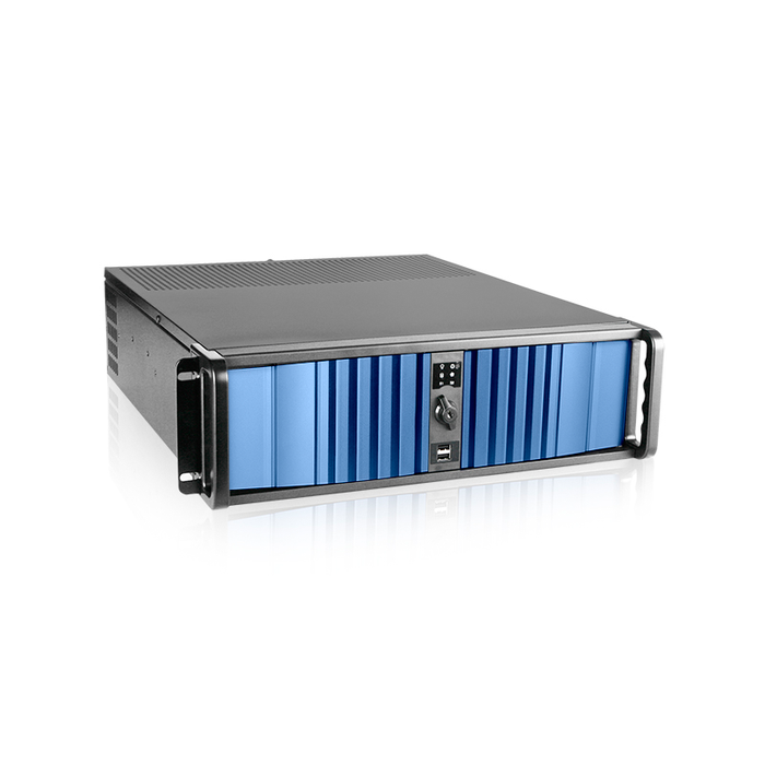 iStarUSA D-300LSEA-60S2UP8 3U High Performance Rackmount Chassis with 600W Redundant Power Supply