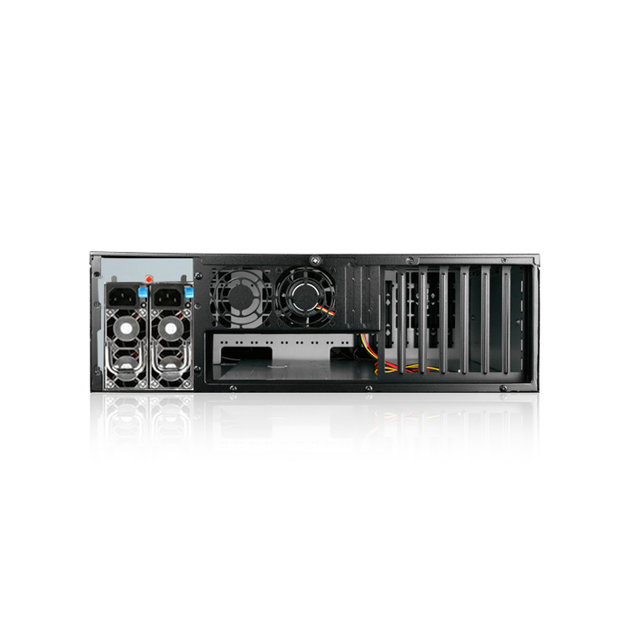 iStarUSA D-300LSEA-60S2UP8 3U High Performance Rackmount Chassis with 600W Redundant Power Supply