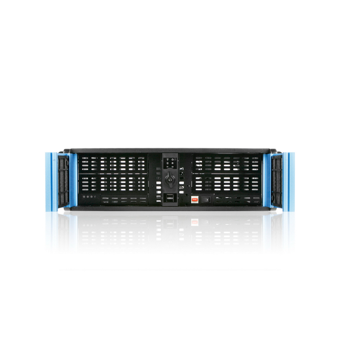 iStarUSA D-300LSEA-75S2UP8G 3U High Performance Rackmount Chassis with 750W Redundant Power Supply