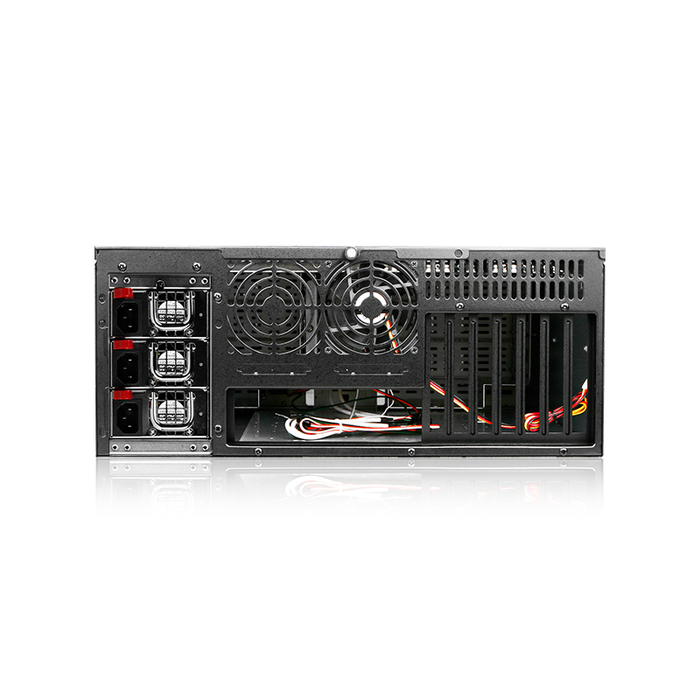 iStarUSA D-406-100R3N 4U Compact Stylish Rackmount Chassis with 1000W Redundant Power Supply