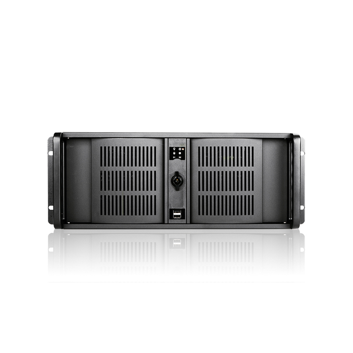 iStarUSA D-406-80R3N 4U Compact Stylish Rackmount Chassis with 800W Redundant Power Supply